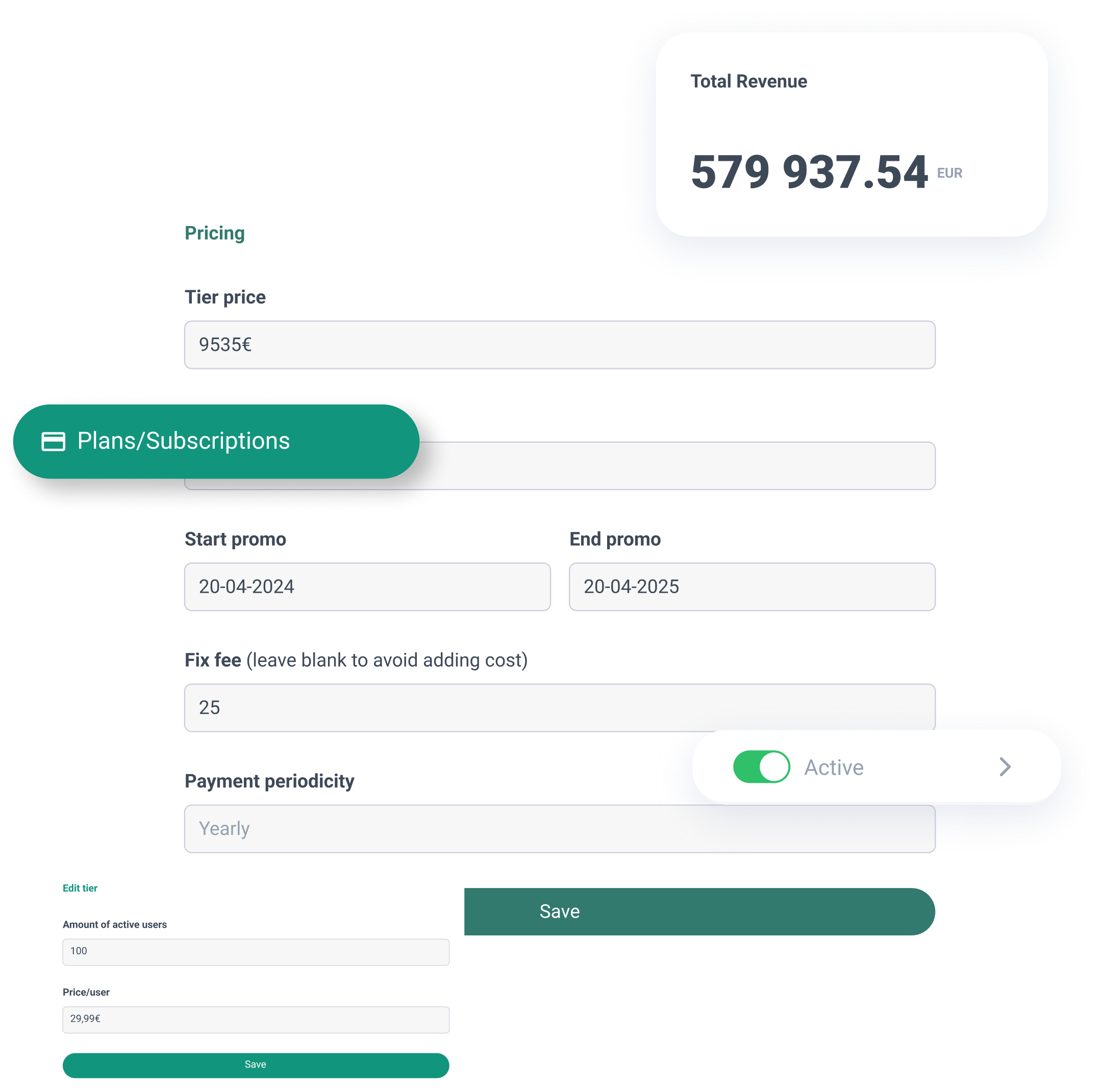 FINANCE & BILLING mockup
